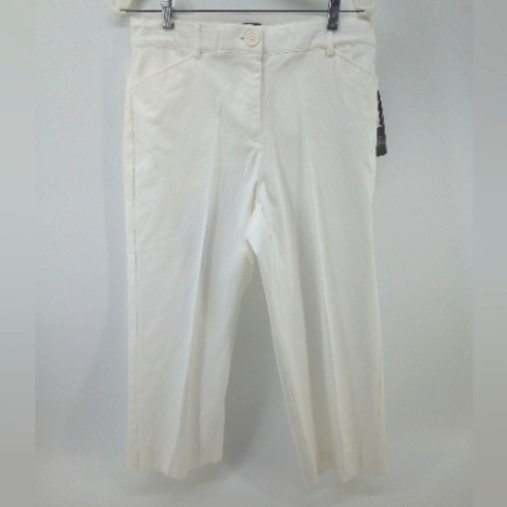 NWT Counterparts White Slimming Sensations Crop Pants 10